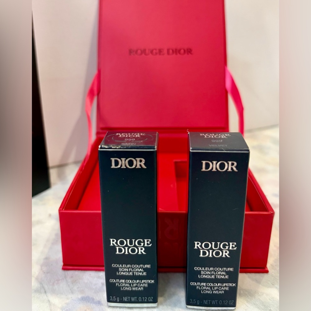 NIB AUTHENTIC DIOR Rouge Full Size Lipstick Duo Gift
Set 🌟LIMITED EDITION🌟 - Picture 3 of 10